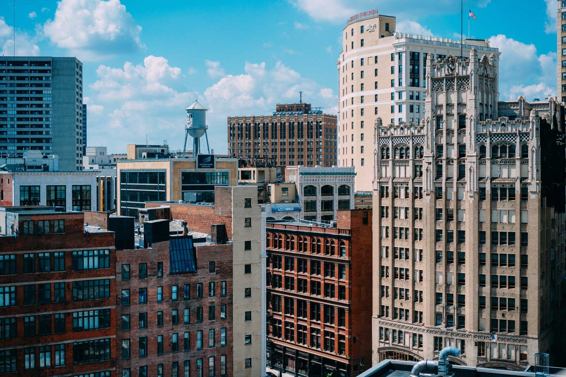 Skyline of Detroit, Michigan